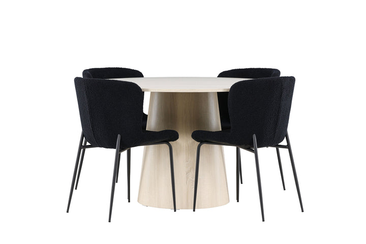 Venture Home Lanzo Dining Table with Modesto Dining Chair