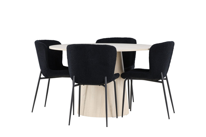Venture Home Lanzo Dining Table with Modesto Dining Chair