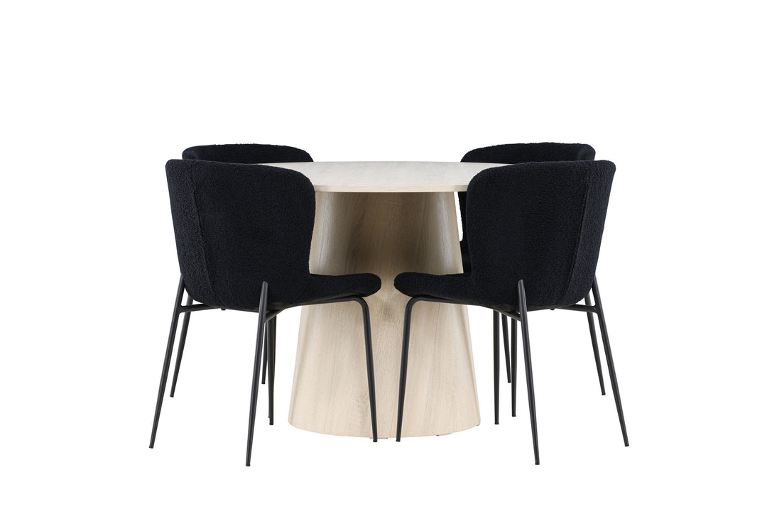 Venture Home Lanzo Dining Table with Modesto Dining Chair