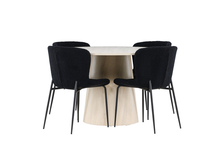 Venture Home Lanzo Dining Table with Modesto Dining Chair