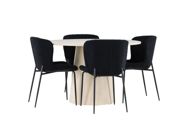Venture Home Lanzo Dining Table with Modesto Dining Chair