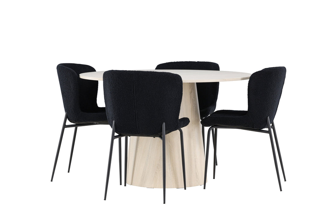 Venture Home Lanzo Dining Table with Modesto Dining Chair