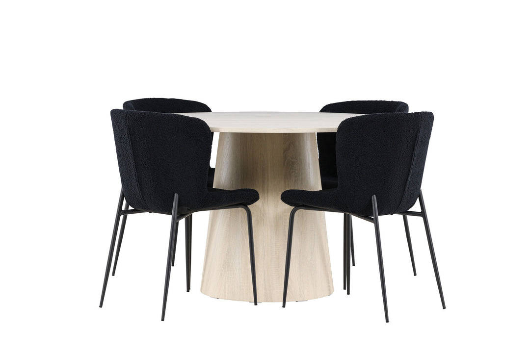 Venture Home Lanzo Dining Table with Modesto Dining Chair