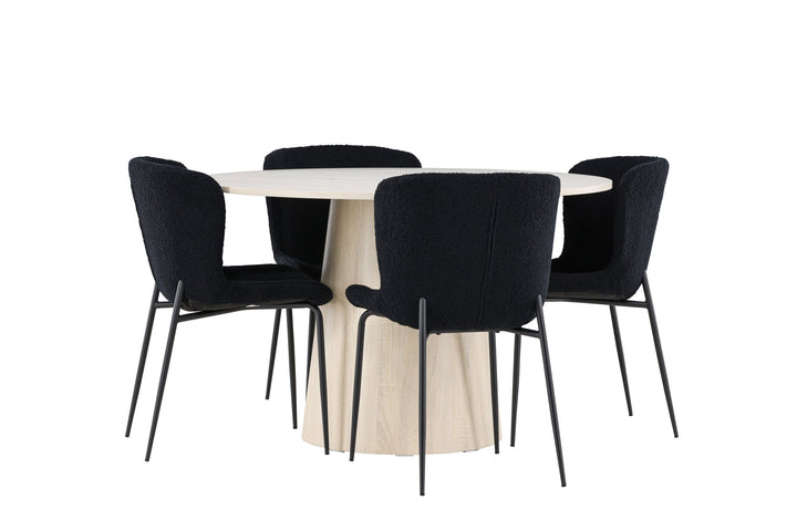 Venture Home Lanzo Dining Table with Modesto Dining Chair