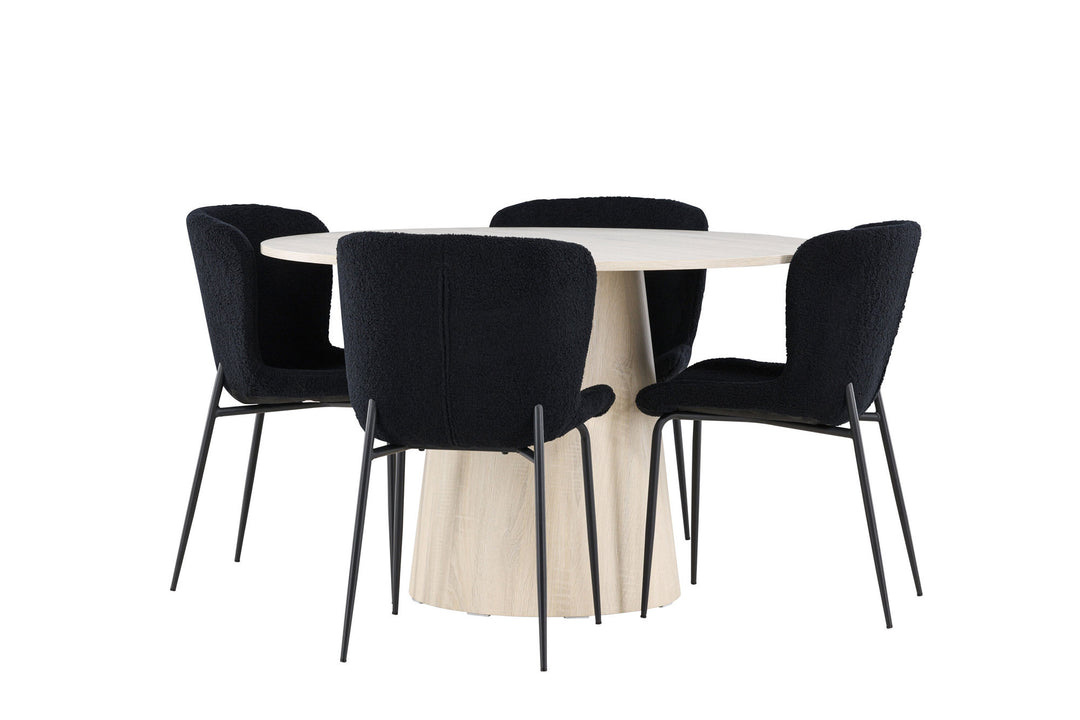 Venture Home Lanzo Dining Table with Modesto Dining Chair