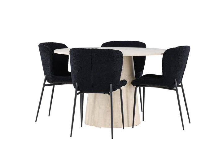 Venture Home Lanzo Dining Table with Modesto Dining Chair