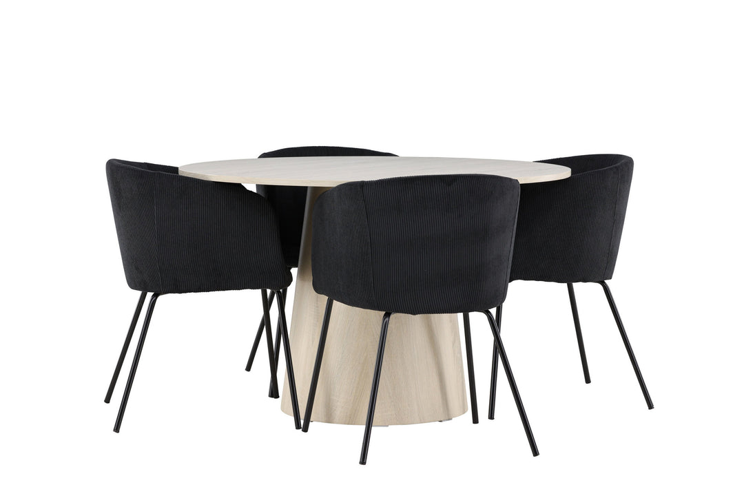 Venture Home Lanzo Dining Table with Berit Dining Chair