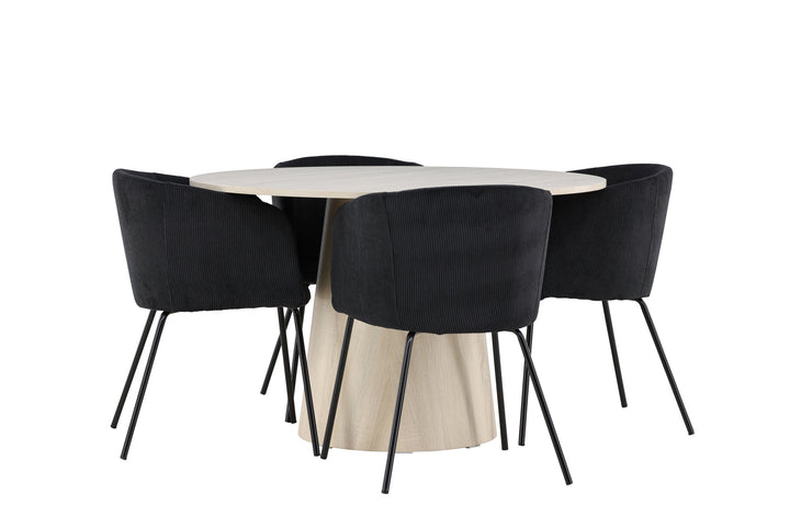 Venture Home Lanzo Dining Table with Berit Dining Chair