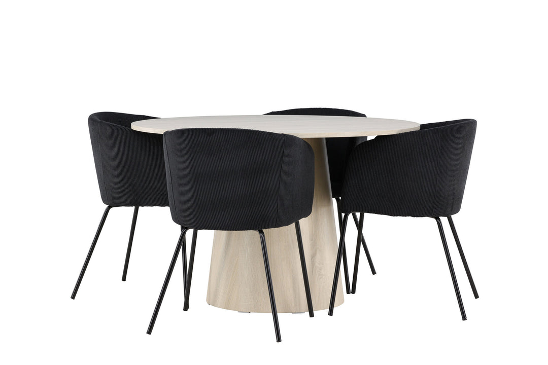 Venture Home Lanzo Dining Table with Berit Dining Chair