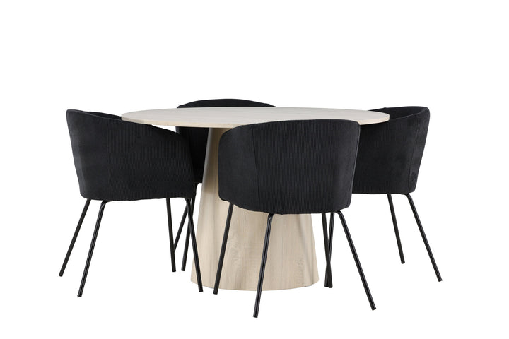 Venture Home Lanzo Dining Table with Berit Dining Chair