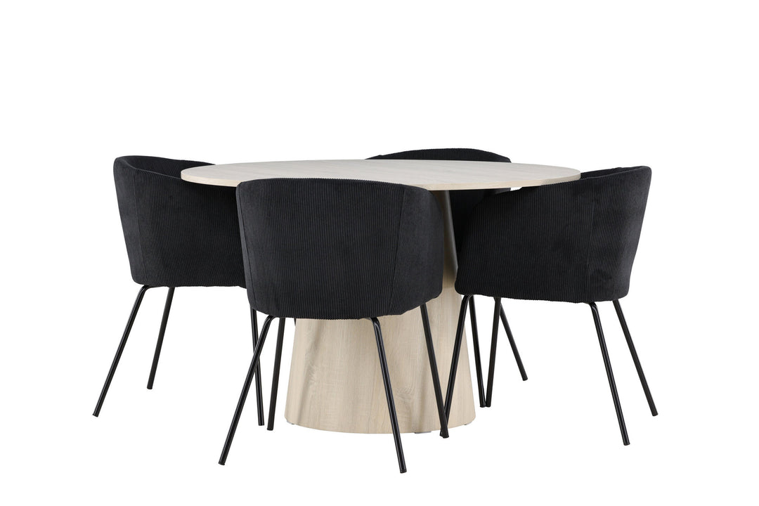 Venture Home Lanzo Dining Table with Berit Dining Chair