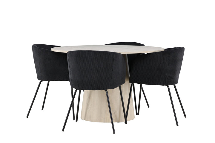 Venture Home Lanzo Dining Table with Berit Dining Chair