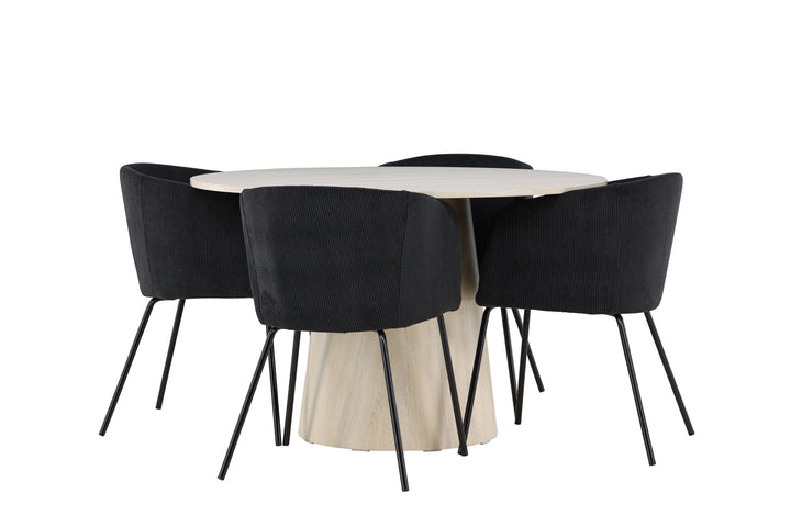 Venture Home Lanzo Dining Table with Berit Dining Chair