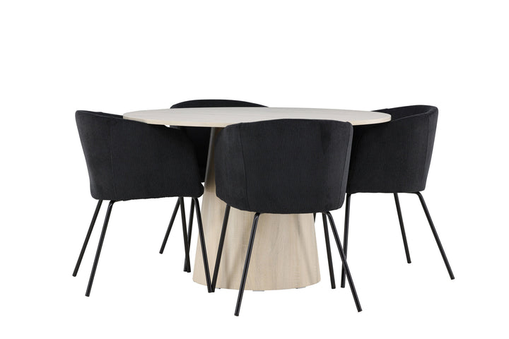 Venture Home Lanzo Dining Table with Berit Dining Chair