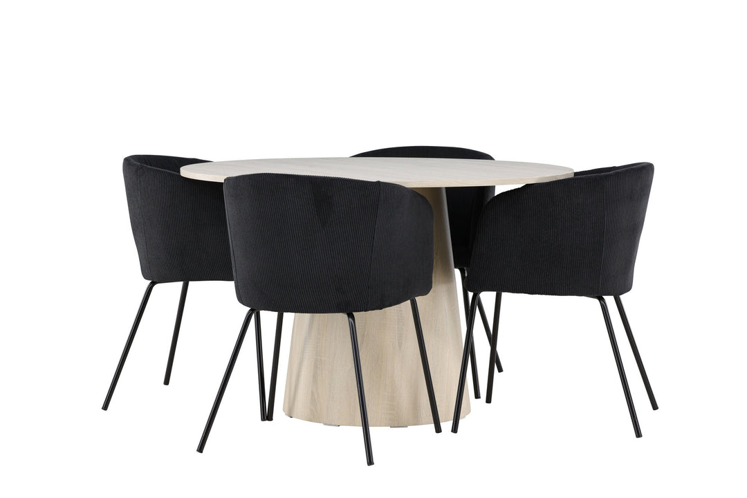 Venture Home Lanzo Dining Table with Berit Dining Chair