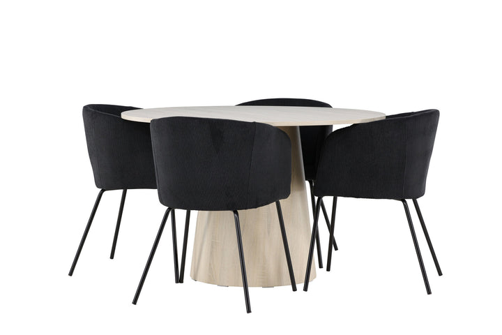 Venture Home Lanzo Dining Table with Berit Dining Chair