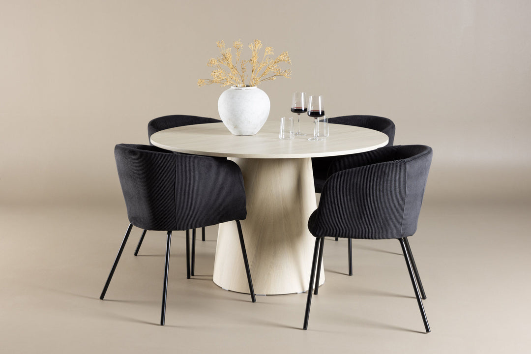 Venture Home Lanzo Dining Table with Berit Dining Chair
