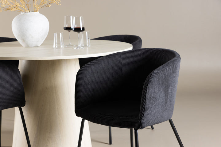 Venture Home Lanzo Dining Table with Berit Dining Chair