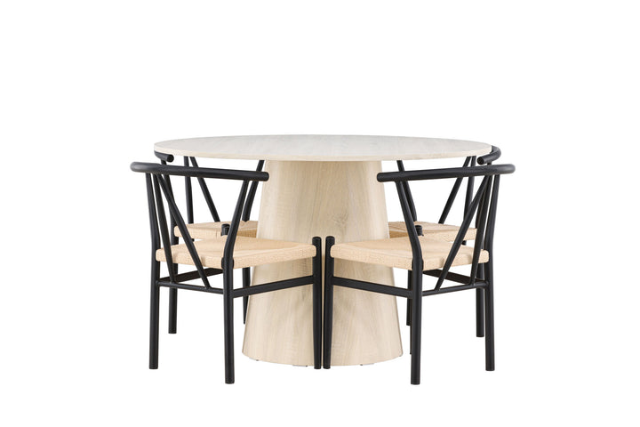 Venture Home Lanzo Dining Table with Alfons Dining Chair