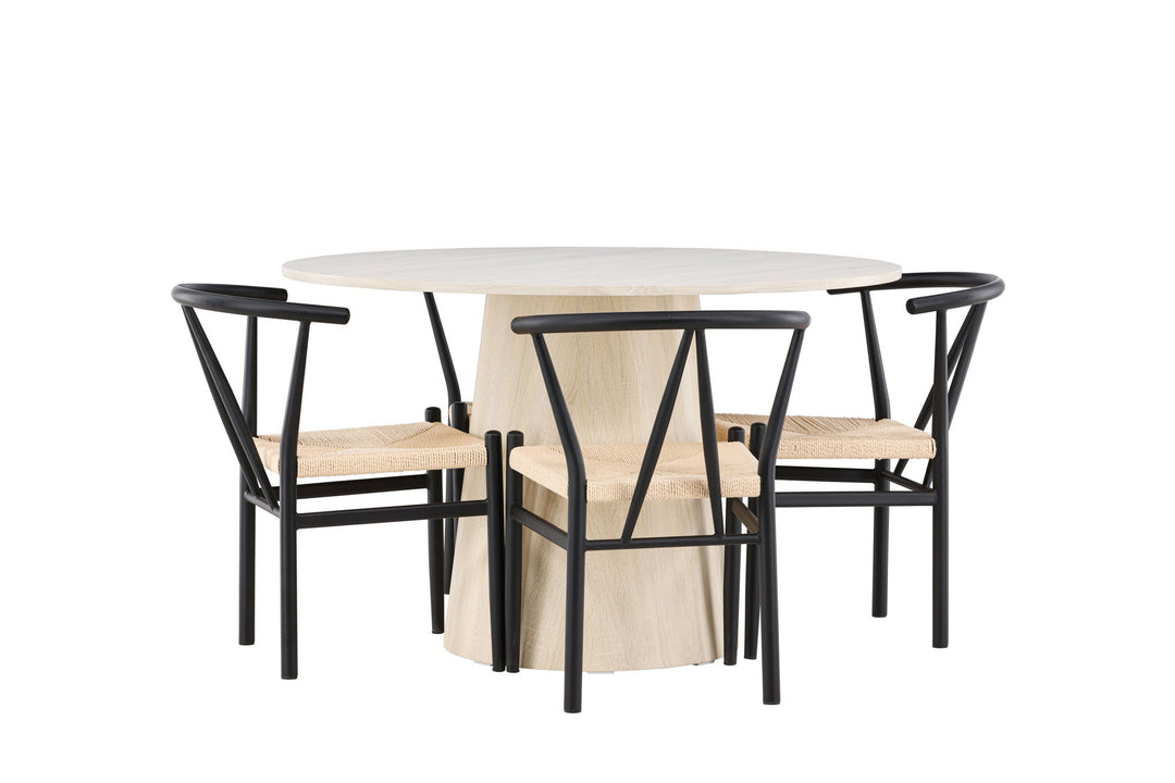 Venture Home Lanzo Dining Table with Alfons Dining Chair