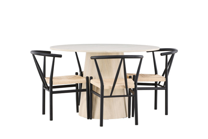 Venture Home Lanzo Dining Table with Alfons Dining Chair