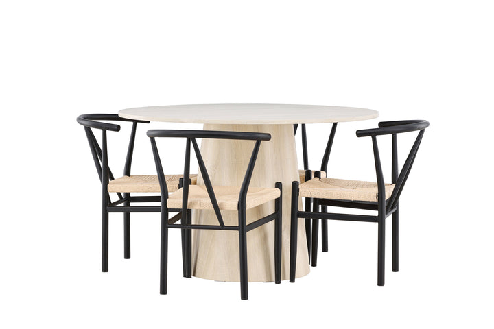 Venture Home Lanzo Dining Table with Alfons Dining Chair