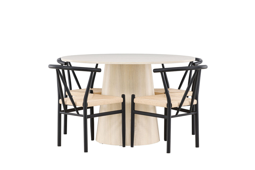Venture Home Lanzo Dining Table with Alfons Dining Chair