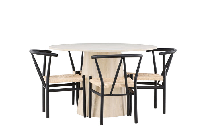 Venture Home Lanzo Dining Table with Alfons Dining Chair