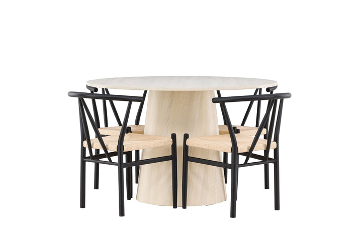 Venture Home Lanzo Dining Table with Alfons Dining Chair