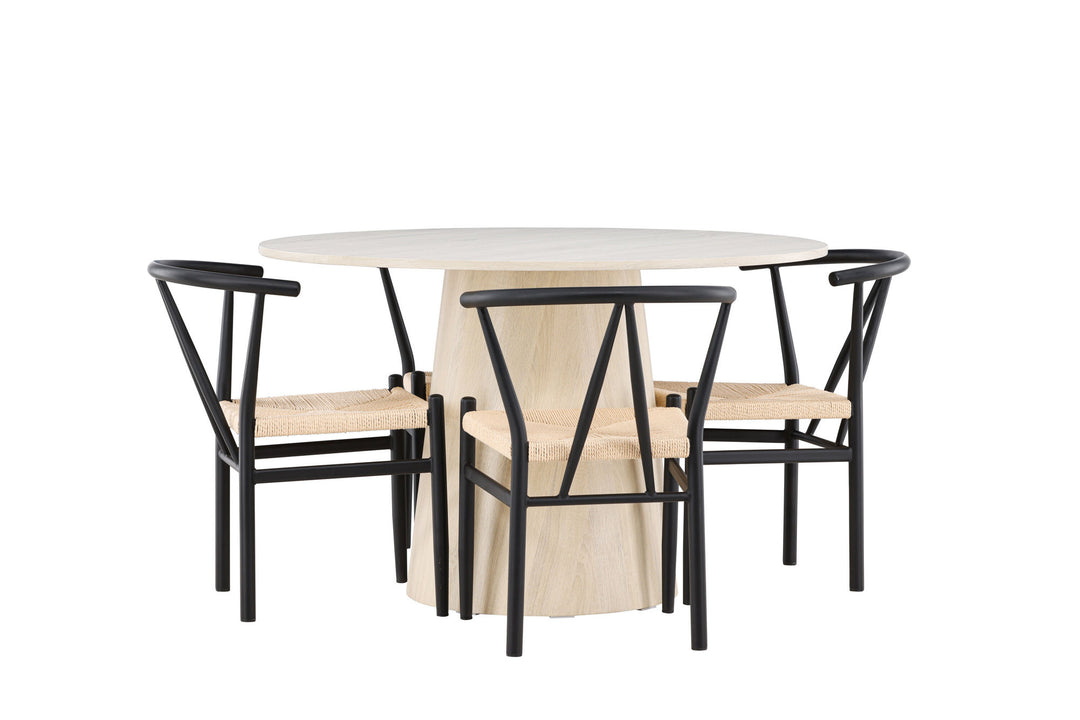 Venture Home Lanzo Dining Table with Alfons Dining Chair