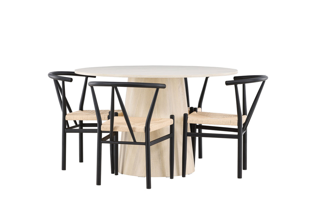 Venture Home Lanzo Dining Table with Alfons Dining Chair