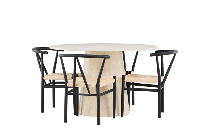 Venture Home Lanzo Dining Table with Alfons Dining Chair