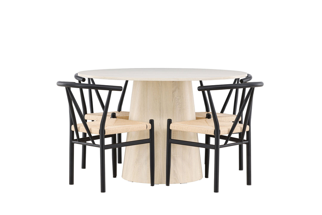 Venture Home Lanzo Dining Table with Alfons Dining Chair