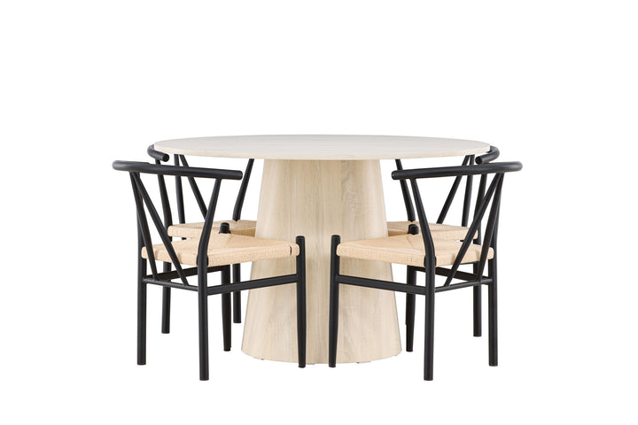 Venture Home Lanzo Dining Table with Alfons Dining Chair