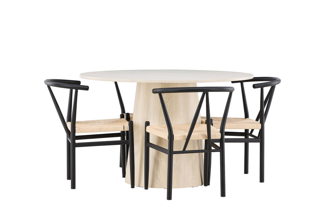 Venture Home Lanzo Dining Table with Alfons Dining Chair