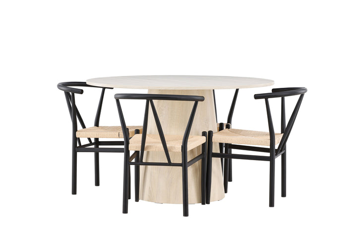 Venture Home Lanzo Dining Table with Alfons Dining Chair