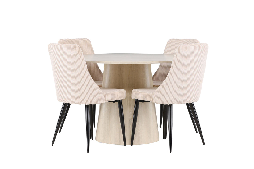 Venture Home Lanzo Dining Table with Leone Dining Chair