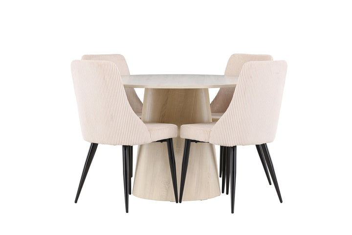 Venture Home Lanzo Dining Table with Leone Dining Chair