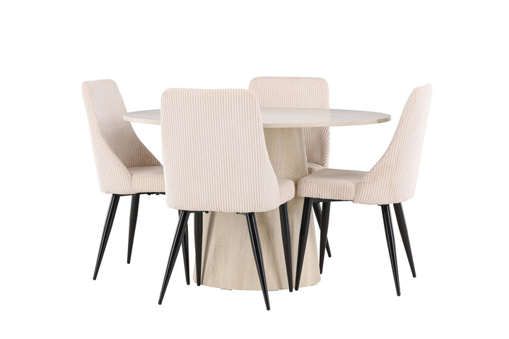 Venture Home Lanzo Dining Table with Leone Dining Chair