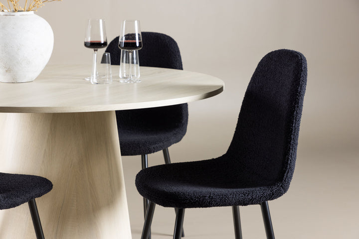 Venture Home Lanzo Dining Table with Polar Dining Chair
