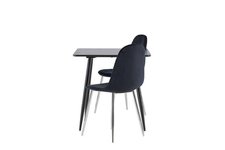 Venture Home Polar Dining Table with Polar Dining Chair