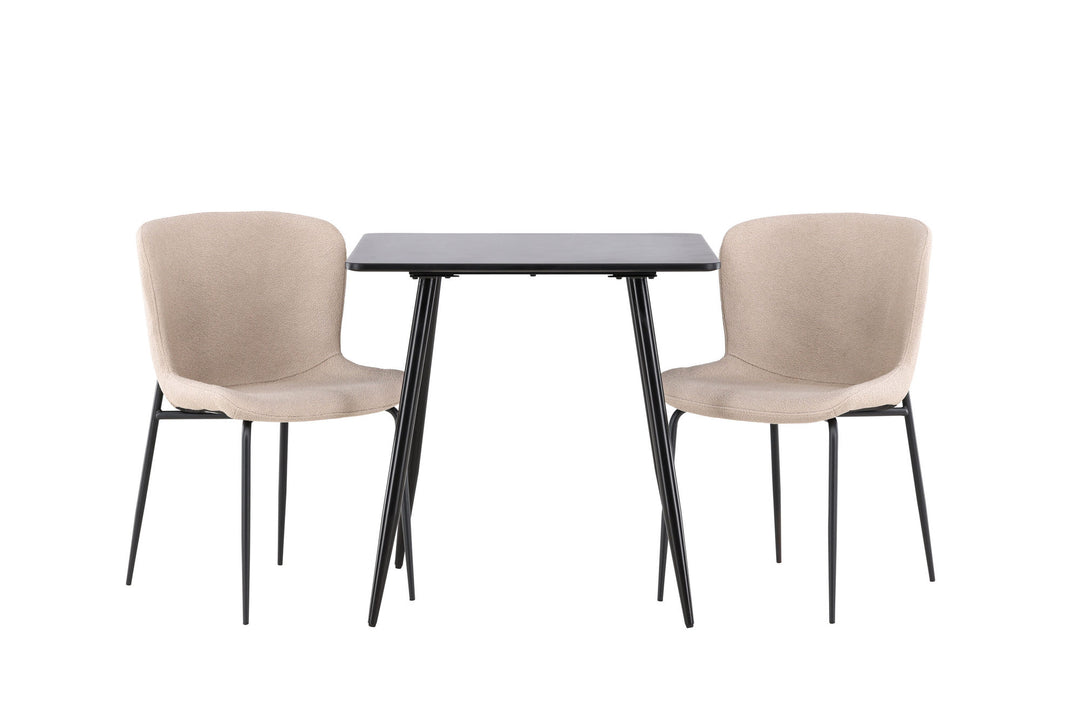 Venture Home Polar Dining Table with Modesto Dining Chair