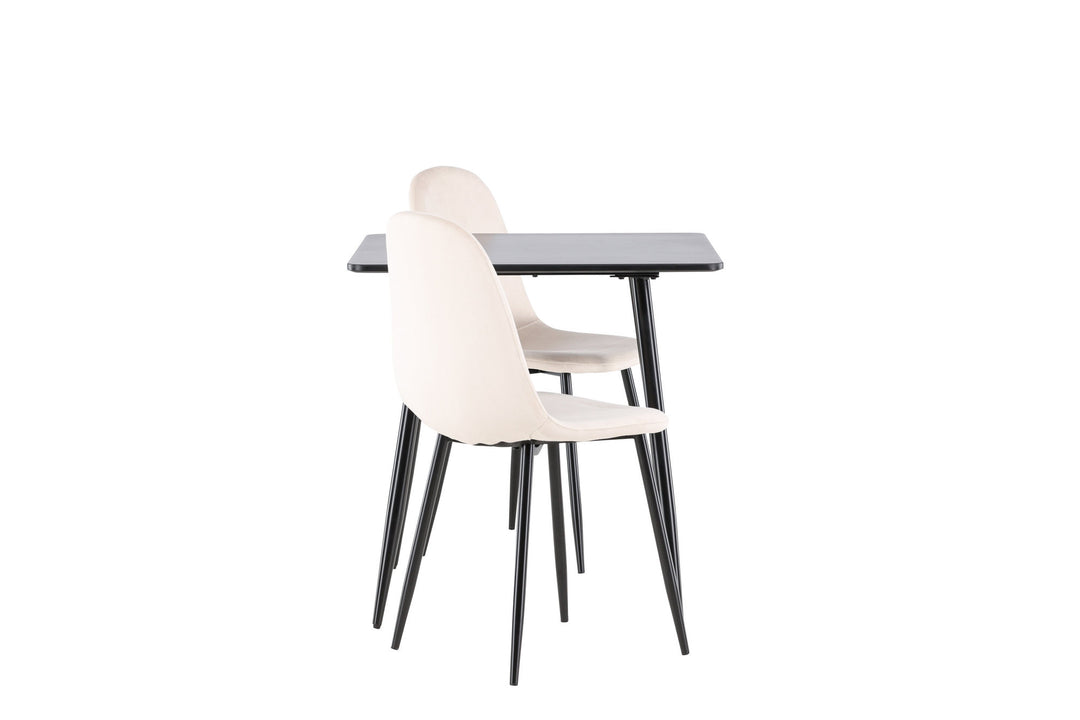 Venture Home Polar Dining Table with Polar Dining Chair