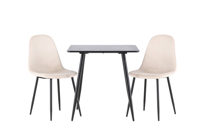 Venture Home Polar Dining Table with Polar Dining Chair