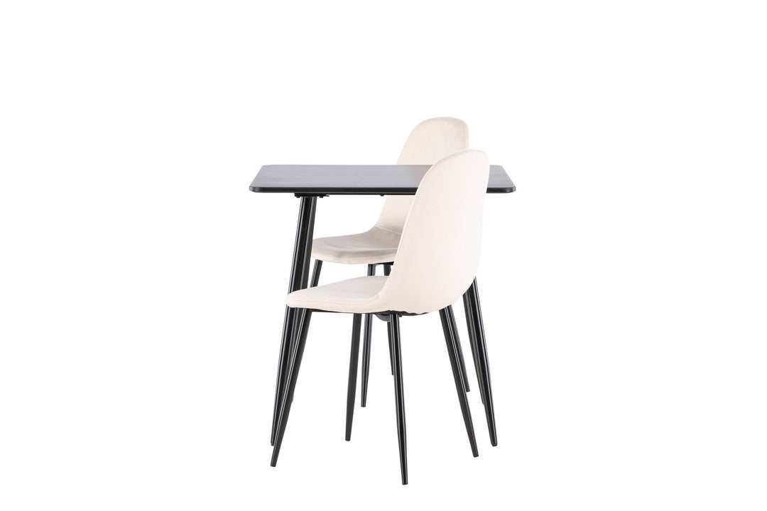 Venture Home Polar Dining Table with Polar Dining Chair