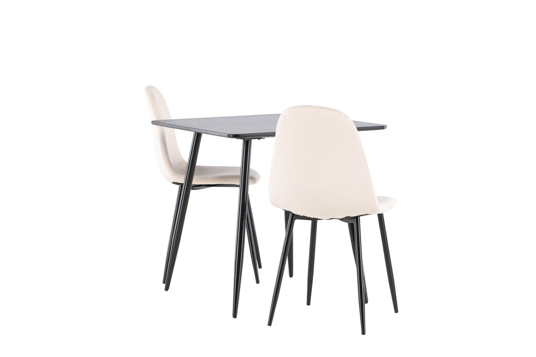 Venture Home Polar Dining Table with Polar Dining Chair
