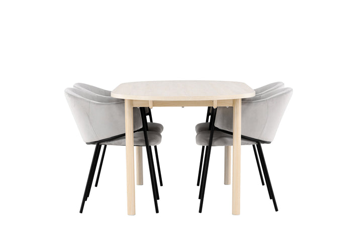 Venture Home Andy Dining Table with Evelina Dining Chair