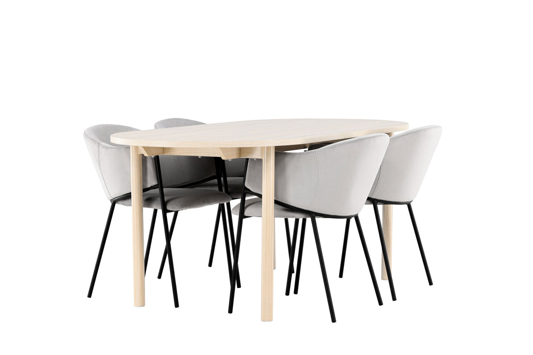 Venture Home Andy Dining Table with Evelina Dining Chair