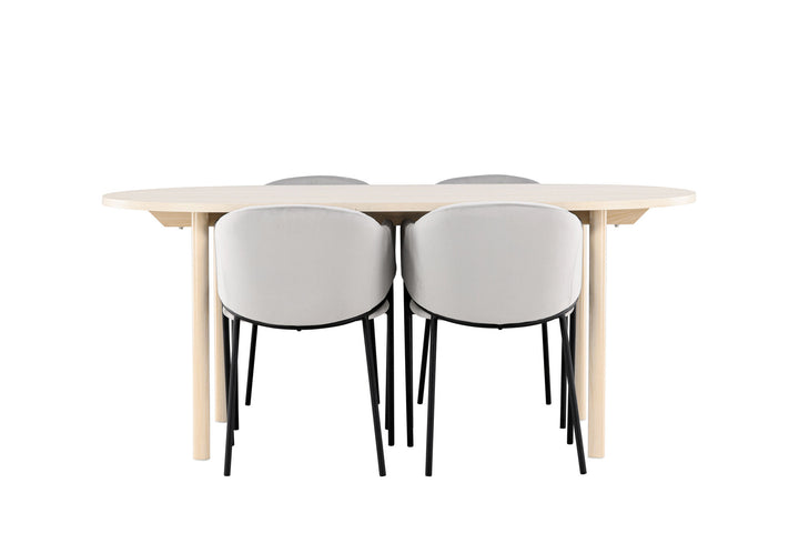 Venture Home Andy Dining Table with Evelina Dining Chair
