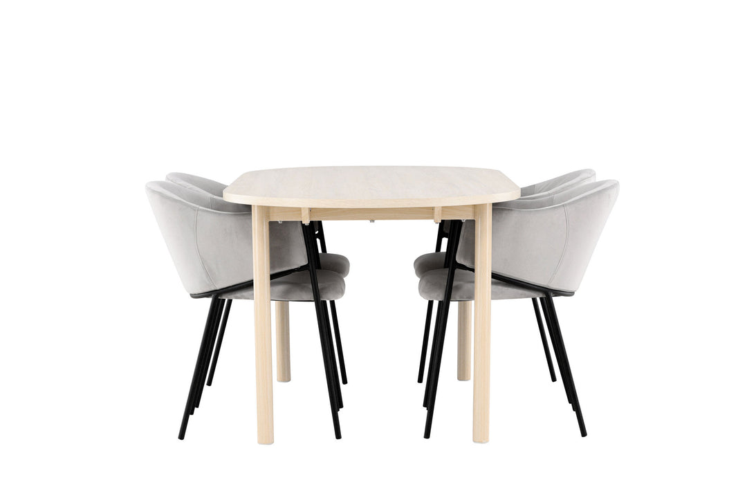 Venture Home Andy Dining Table with Evelina Dining Chair